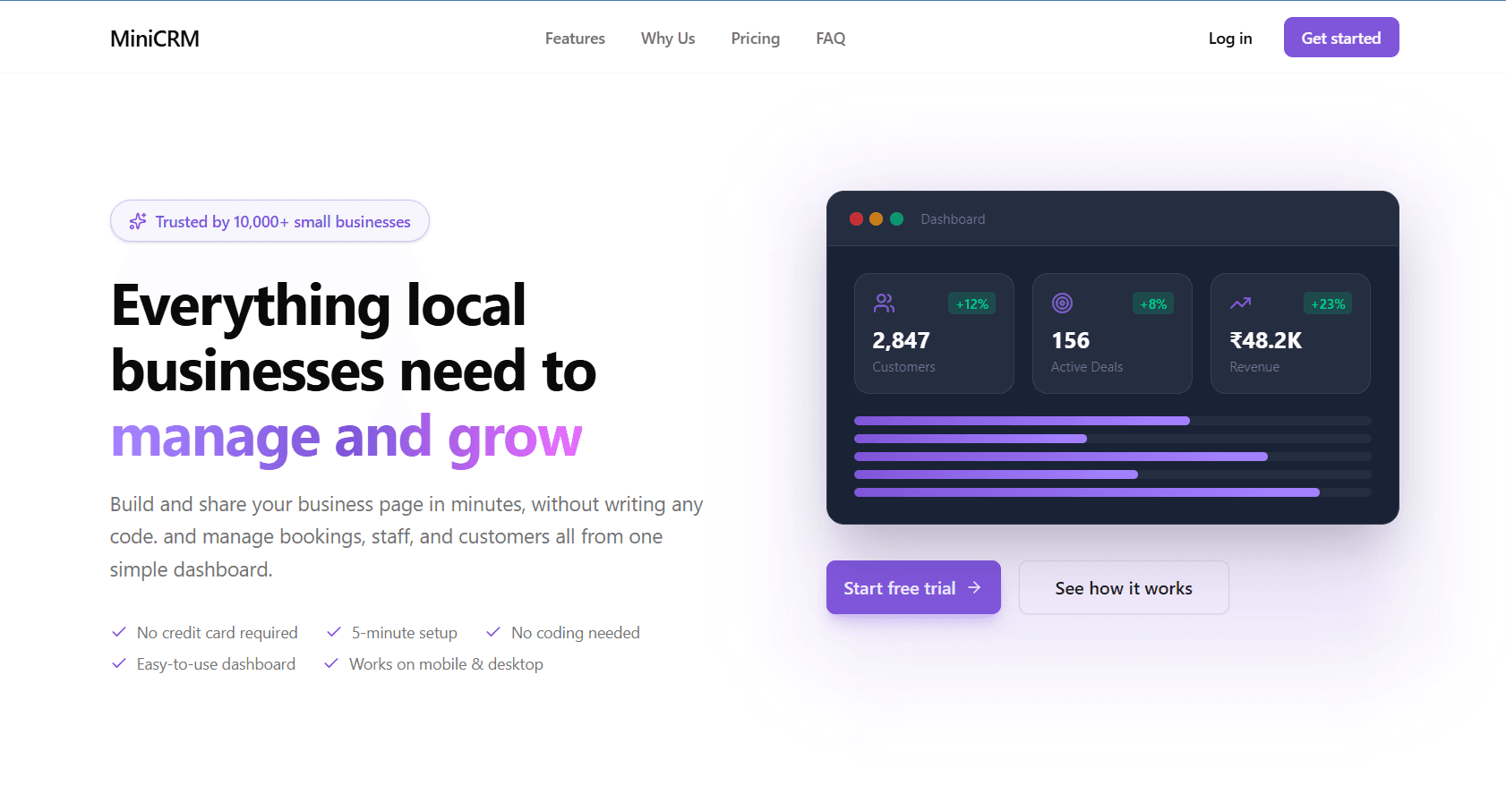 Mini CRM - Local businesses